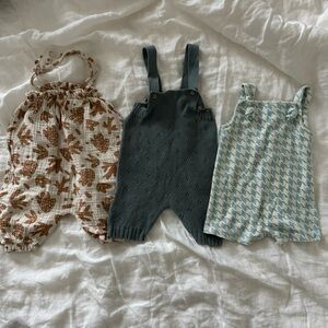 Baby romper overall set: Rylee+Cru, Zara Baby, Kate Quinn